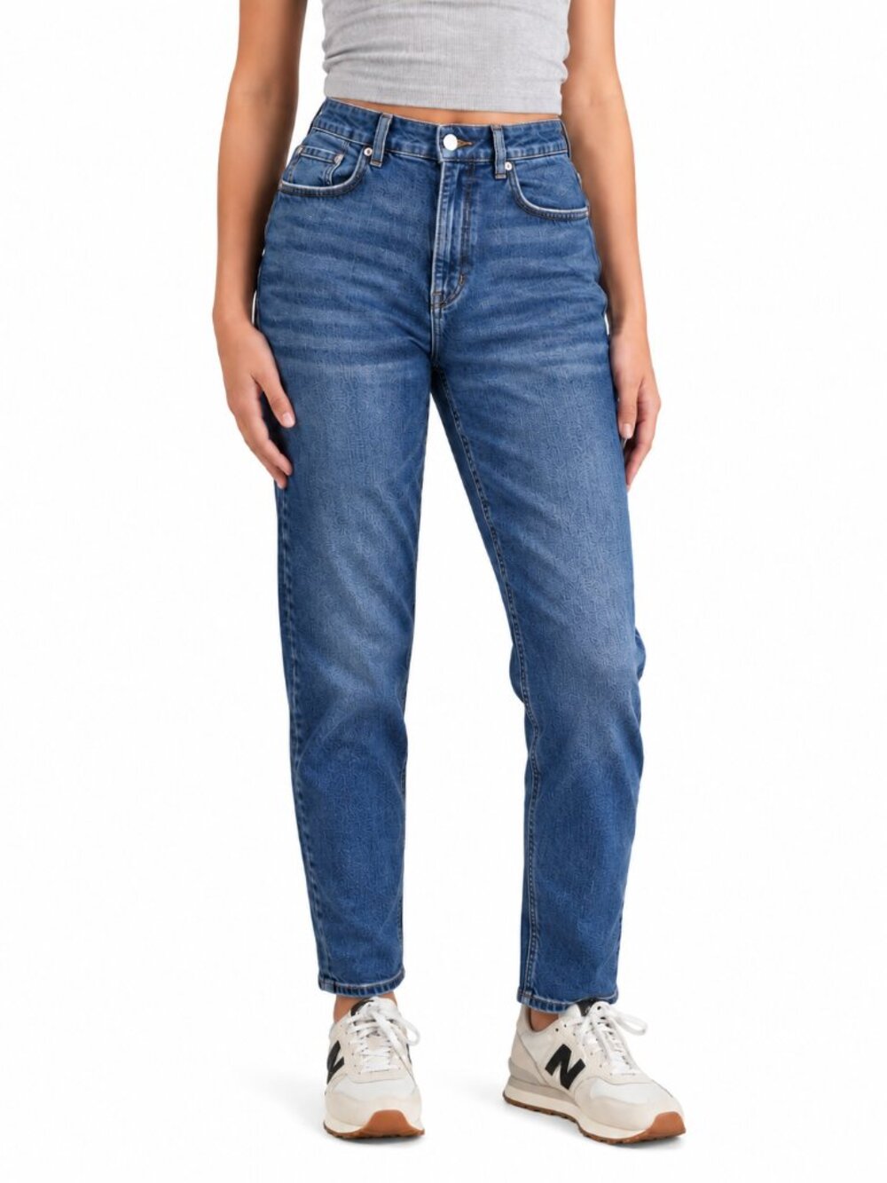 AMERICAN EAGLE Curvy Mom 28.5" Jeans Blue Sz 12 Tapered Hi-Rise Stretch Casual